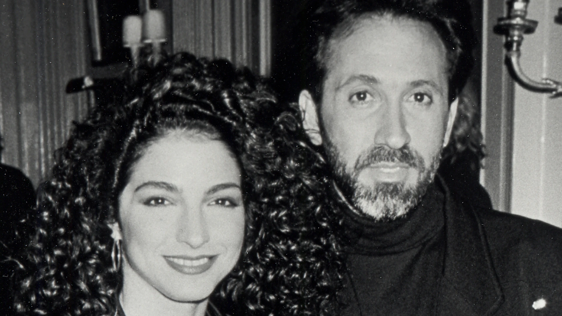 Gloria Estefan and husband Emilio Estefan attending 'Crystal Globe Awards' on March 6, 1990 at 21 Club in New York City, New York. Source: Getty Images