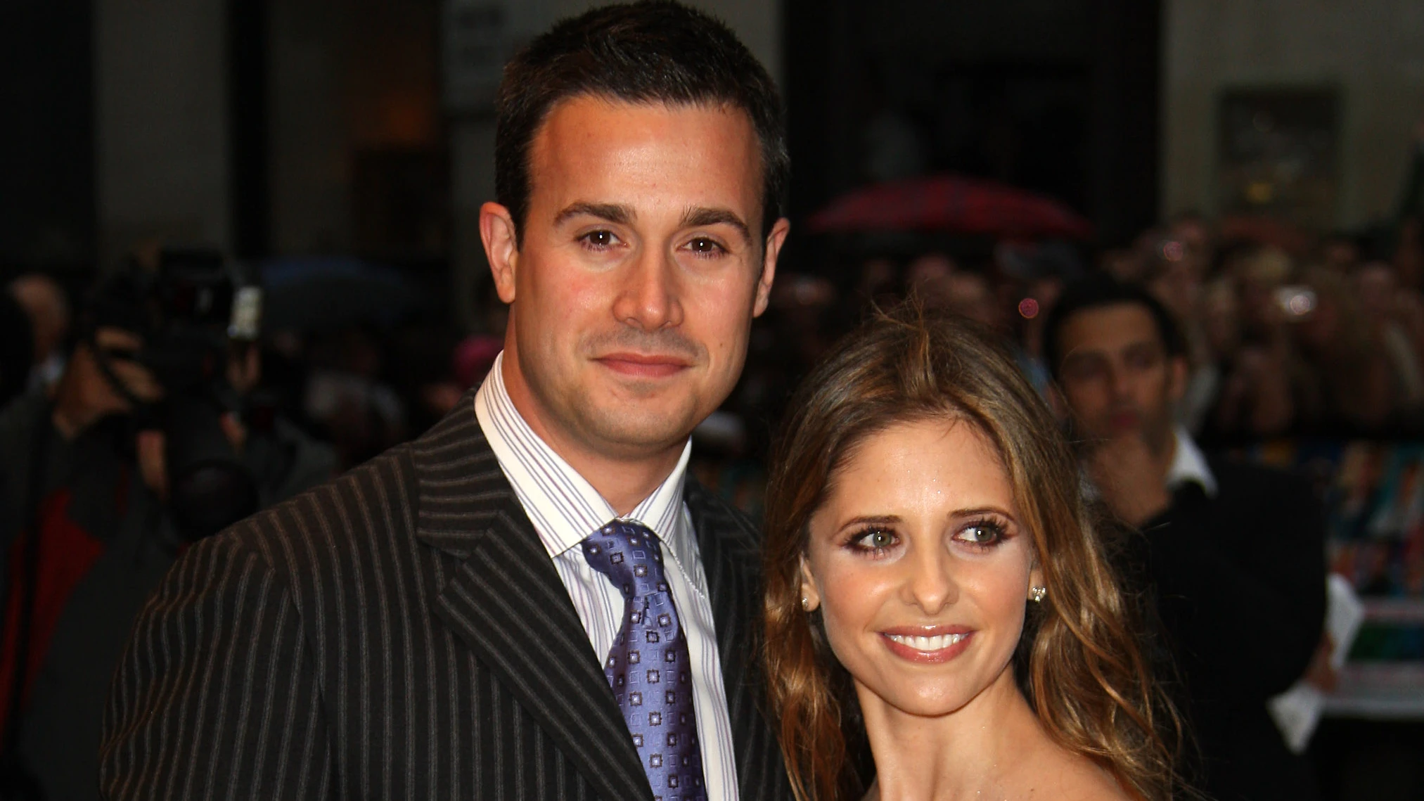 Sarah Michelle Gellar and Freddie Prinze Jr at the Hairspray Premiere. Source: Getty Images