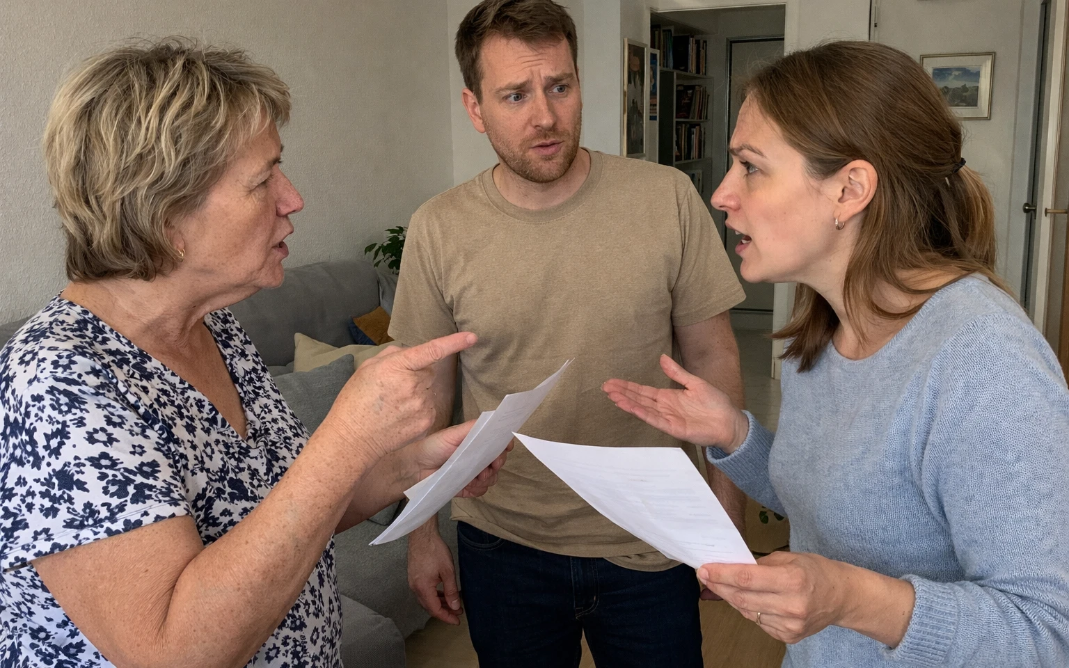 Quarrel between mother-in-law and daughter-in-law | AI-generated image