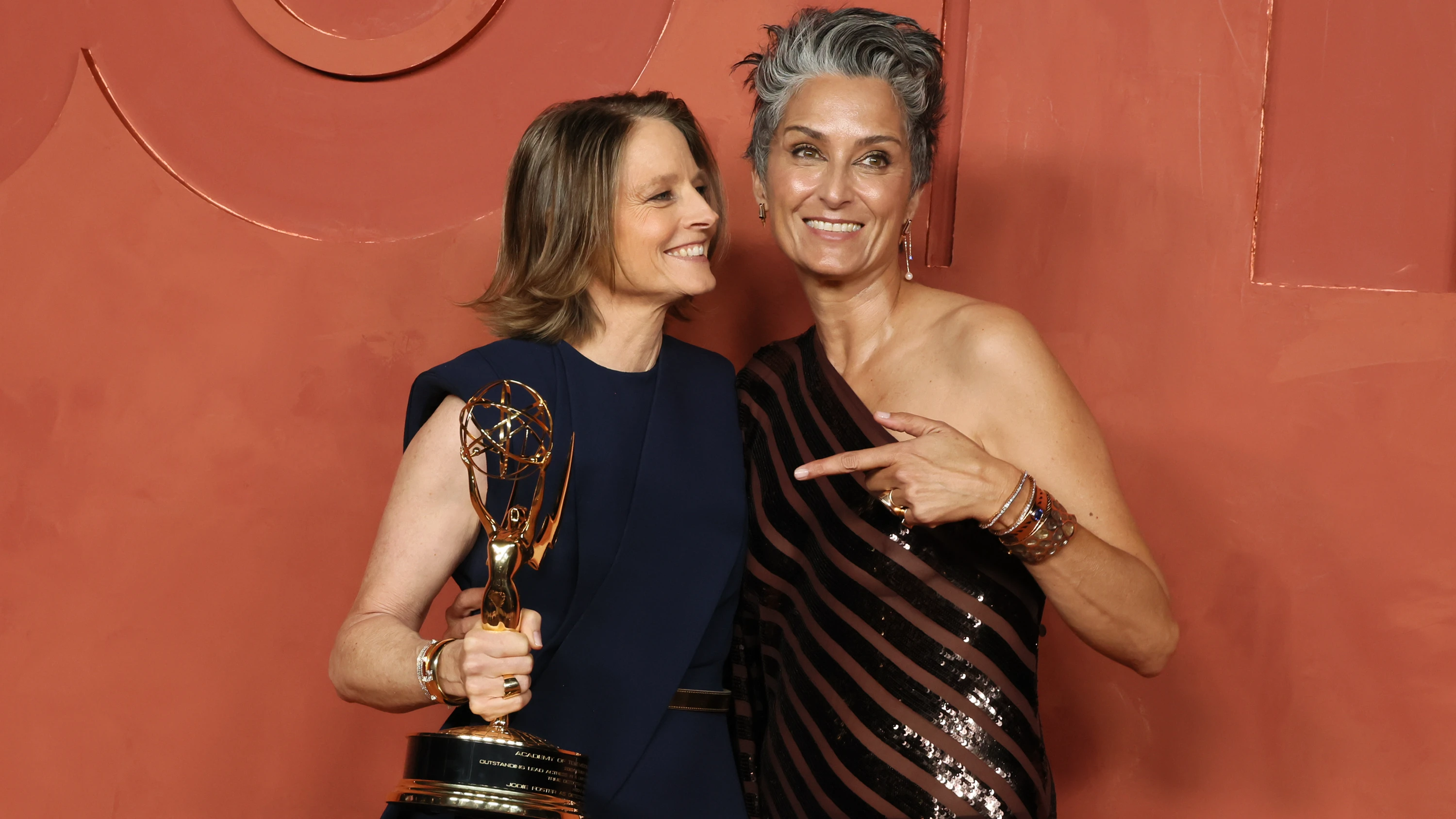 Jodie Foster and Alexandra Hedison attend the HBO & Max Post-Emmy Reception. Source: Getty Images